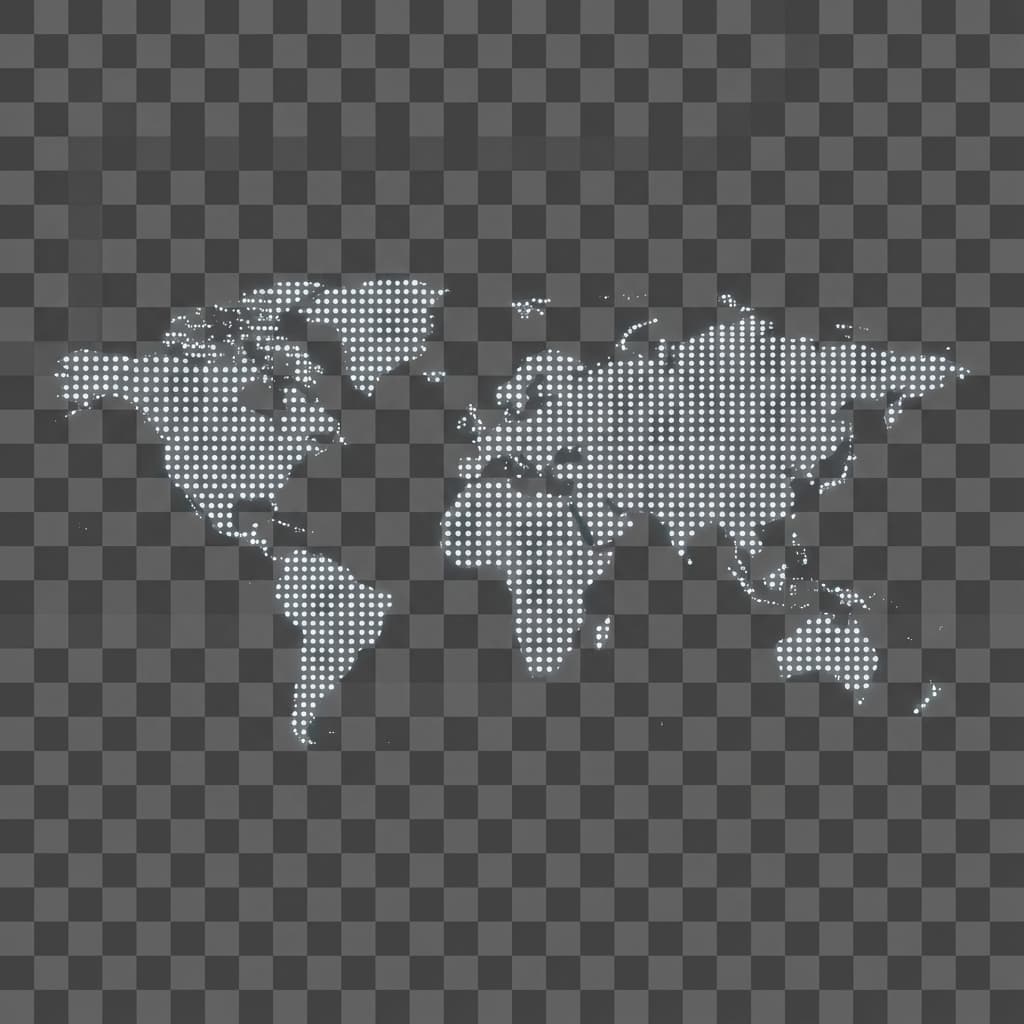 Dotted World Map